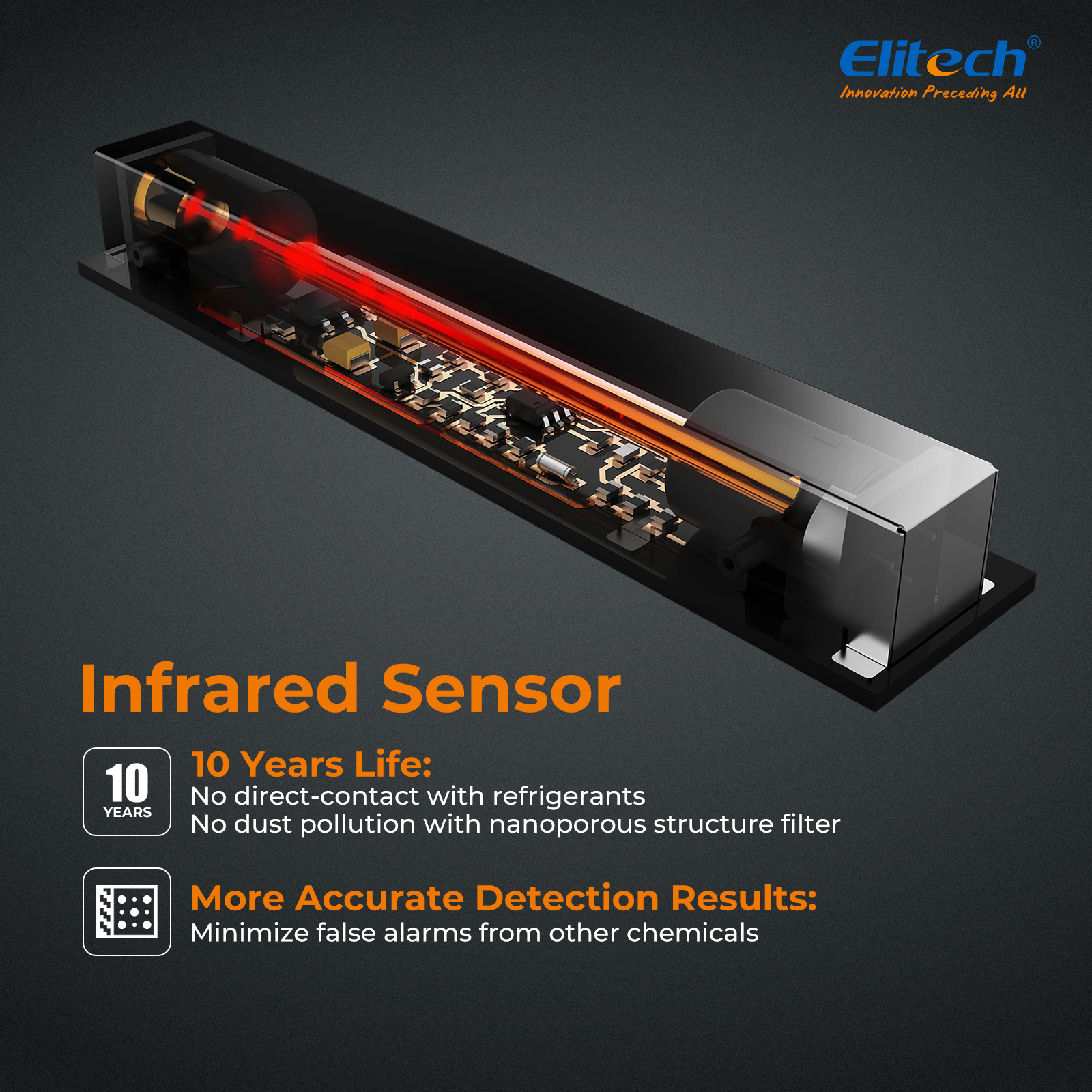 Elitech ILD-300 Infrared Refrigerant Leak Detector Refrigerants