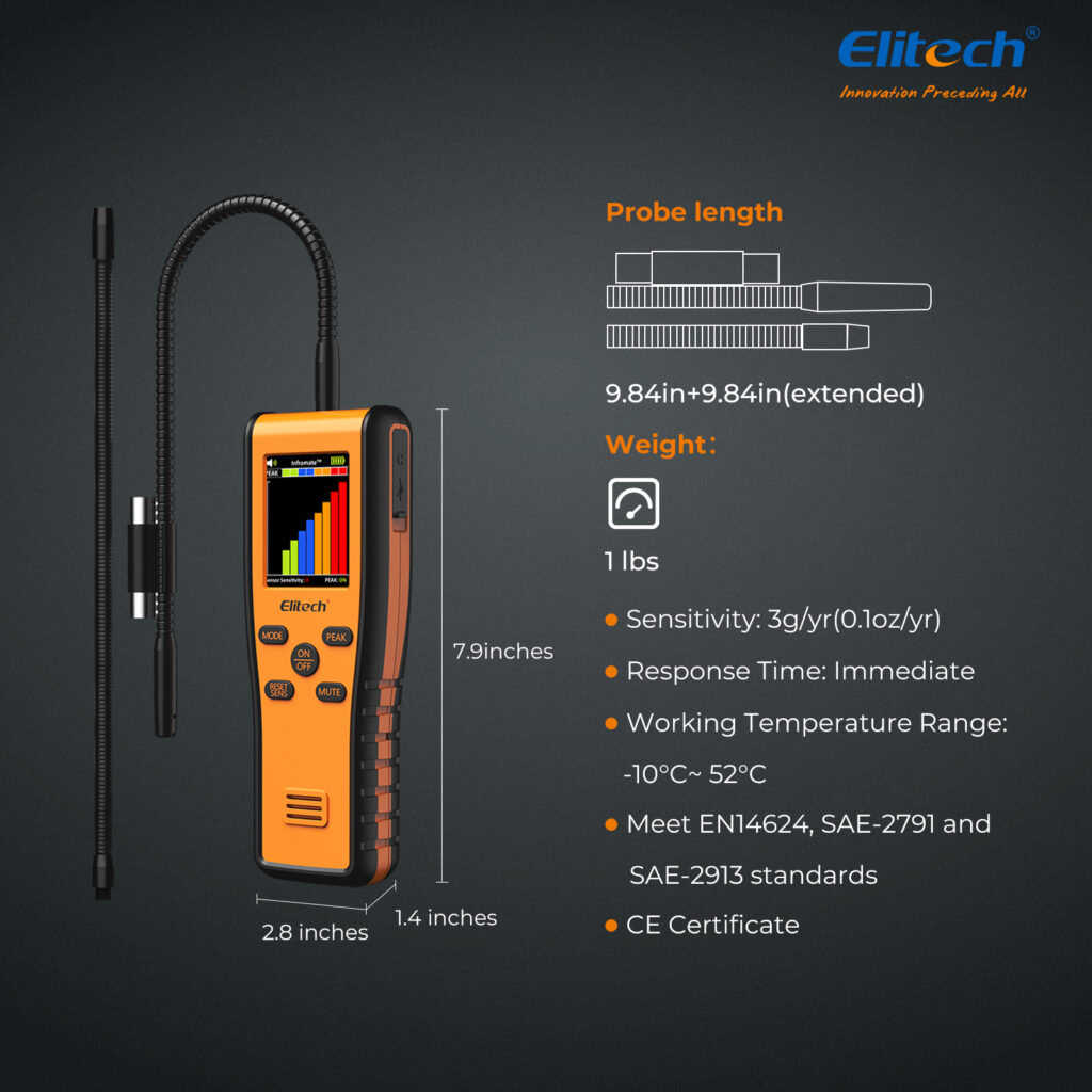 Elitech Inframate D Refrigerant Leak Detector, Infrared & Heated Diode ...